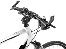 Handvatpaar Ergotec MF2 large kraton / aluminium 130+130 mm - zwart