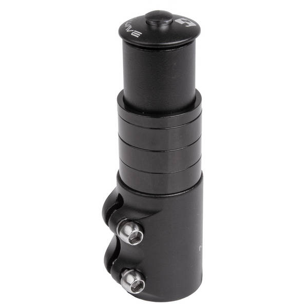 Ahead-pen verlenger 1-1/8" M-Wave incl. 4 spacers + ahead plug - zwart - Afbeelding 3
