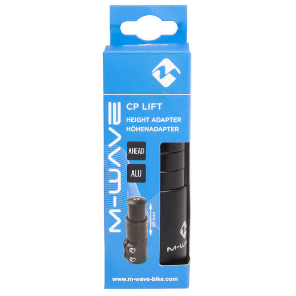 Ahead-pen verlenger 1-1/8" M-Wave incl. 4 spacers + ahead plug - zwart - Afbeelding 2