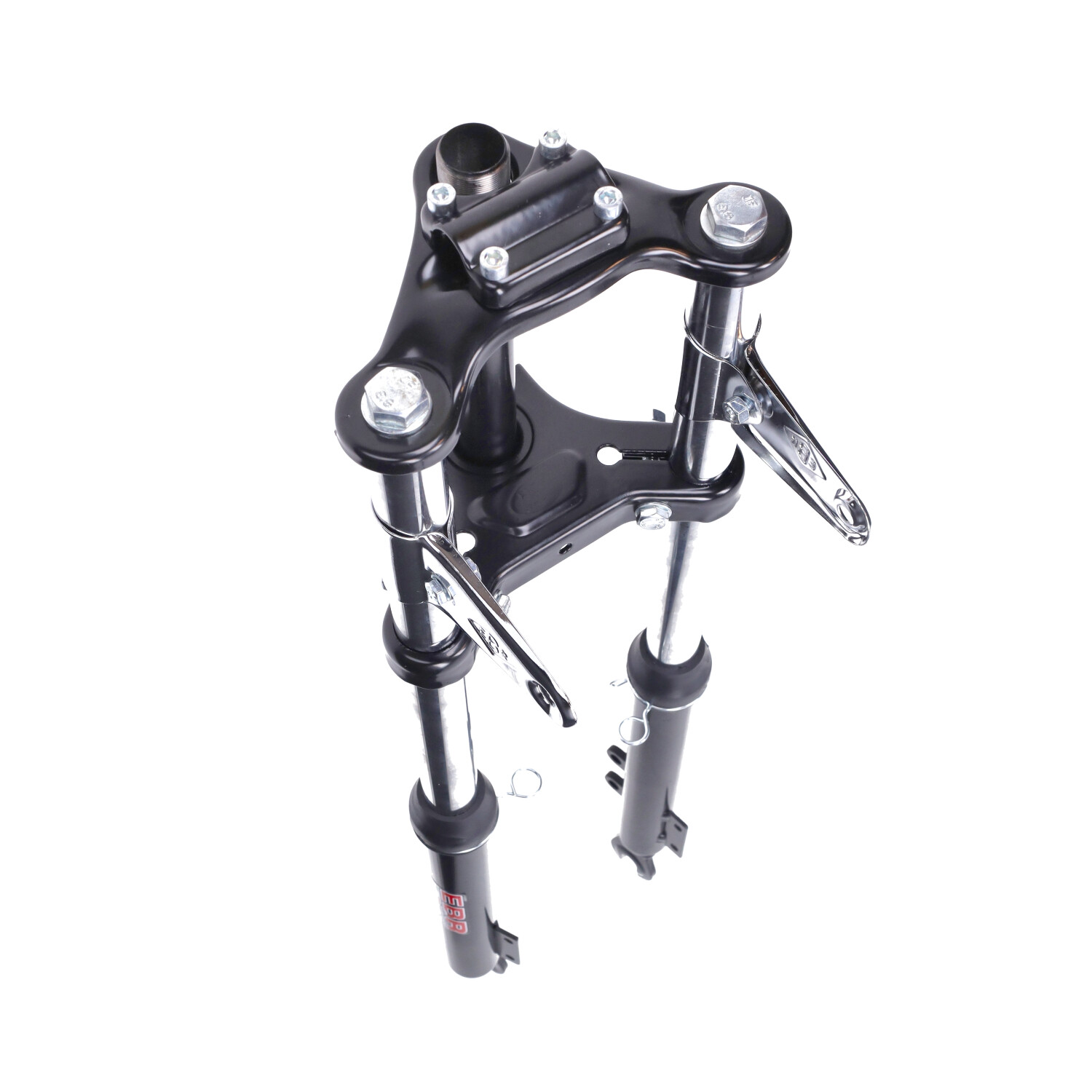 Voorvork EBR lang breed compleet (voor schijfrem) zwart Puch Maxi - Afbeelding 2
