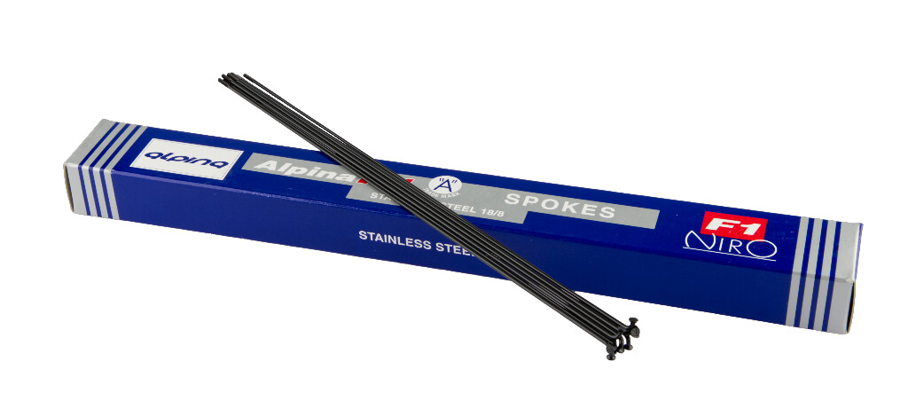 Spaken 262-13 Alpina Raggi ø2.33 mm FG 2,6 - zwart RVS (144 stuks) - Afbeelding 2
