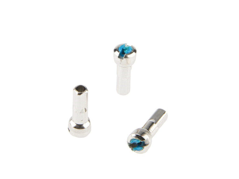 Spaaknippel met ronde kop Alpina 14G/15.0mm/4/Fg 2.3 ABS/messing - zilver (144 stuks)