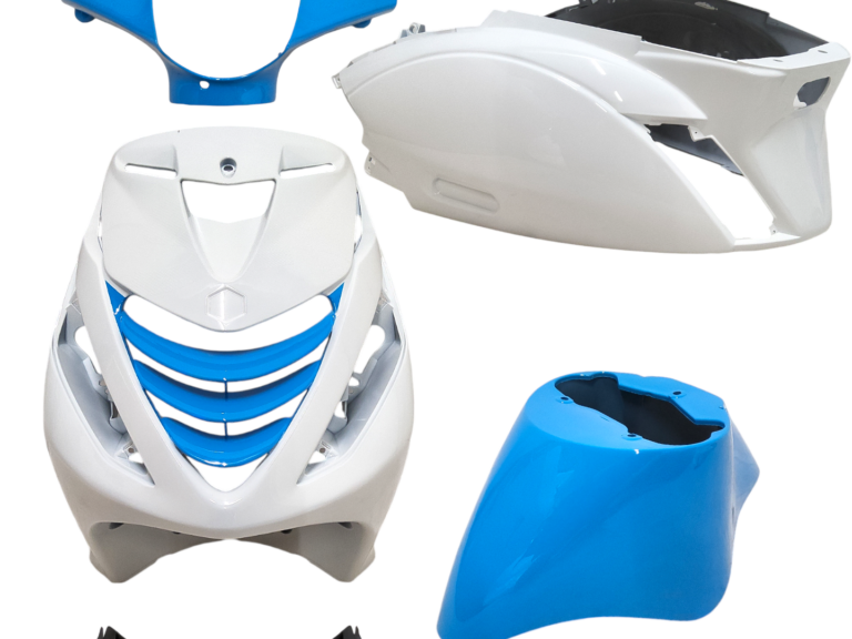 Plaatwerkset Dmp Model Sp Evo-1 Racing Blauw/wit 5-delig Zip 100/125, Zip2000