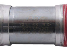 Vierkante trapas 113mm Edge BSA 68mm met aluminium cups - Zilver