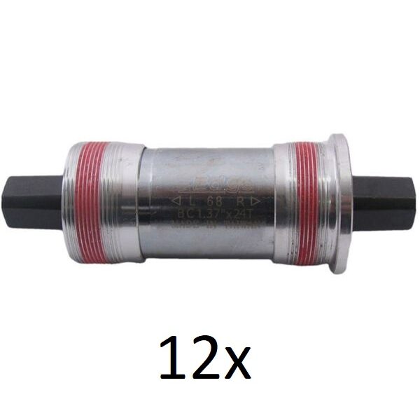 Vierkante trapas 123mm Edge BSA 68mm met aluminium cups (12 stuks)