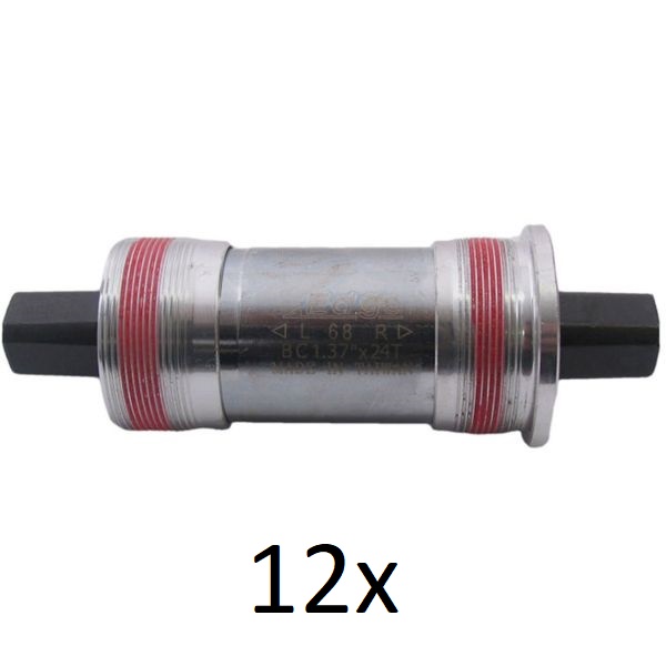 Vierkante trapas 119mm Edge BSA 68mm met aluminium cups (12 stuks)
