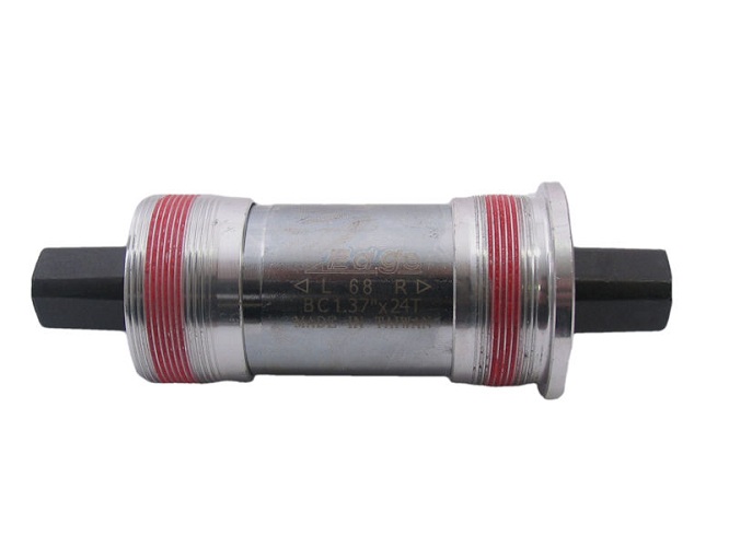 Vierkante trapas 127mm Edge BSA 68mm met aluminium cups - Zilver