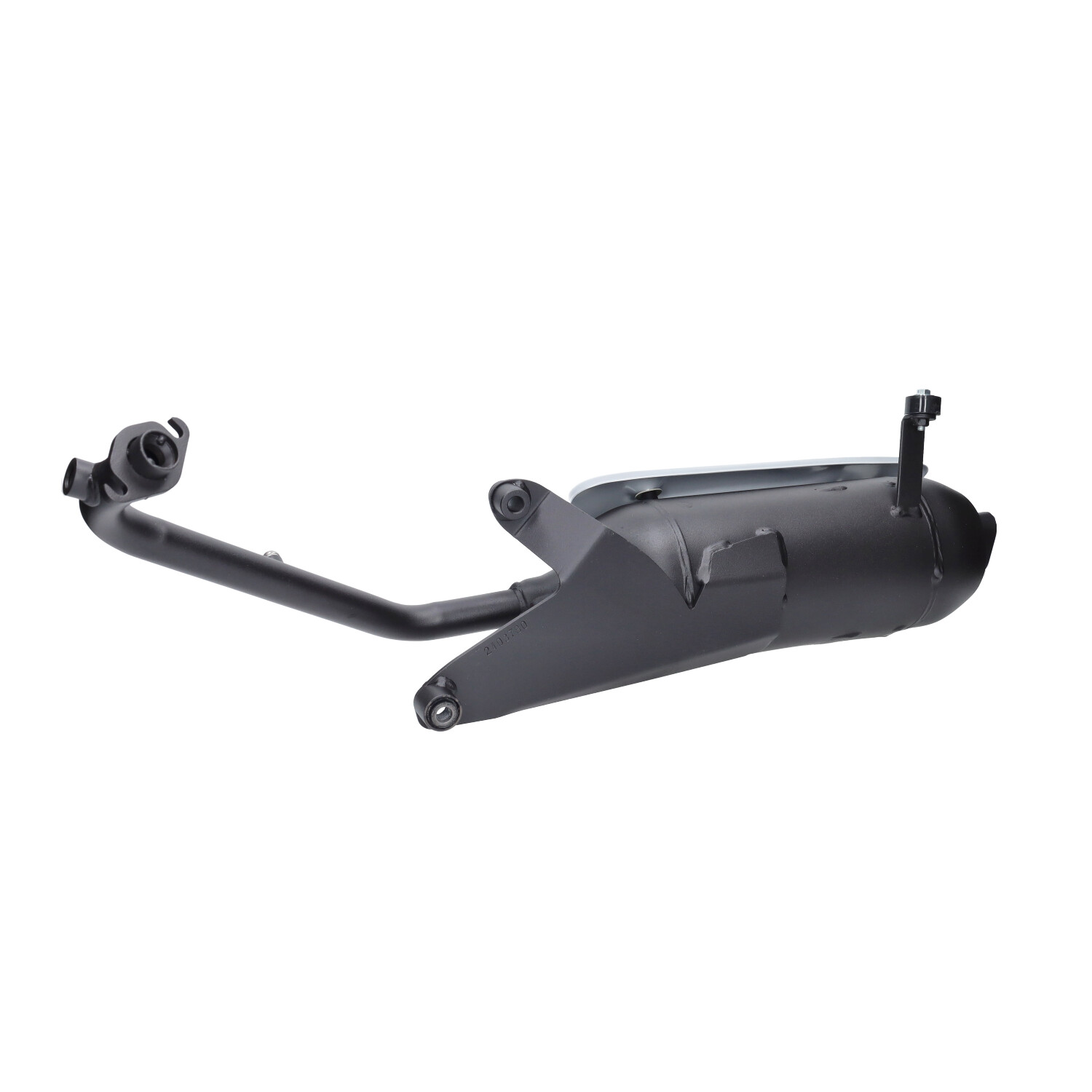Uitlaat Tecno Euro-4 Straight (made In Eu) Zwart Fiddle 2 4t - Afbeelding 4