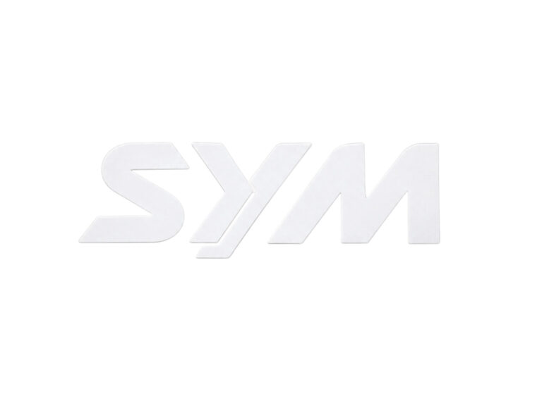Sticker SYM origineel woord [SYM] 7x2.5cm wit 87170-AKA-A00-T1