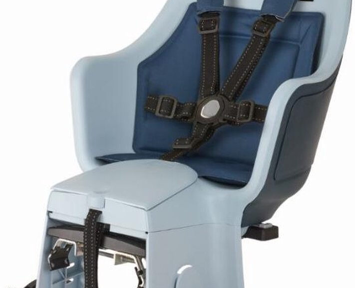 Kinderzitje achter Bobike Maxi Exclusive Plus - denim deluxe - dragerbevestiging (CFS)