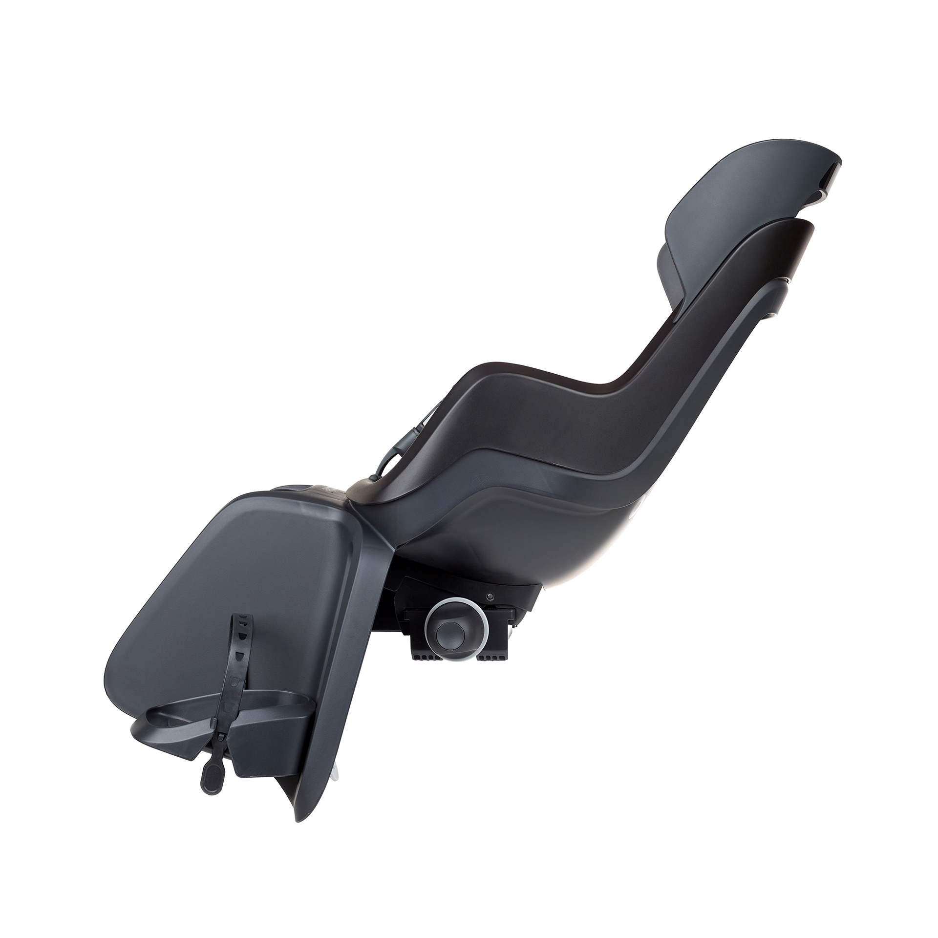 Kinderzitje achter Bobike Go Maxi RS met dragerbevestiging (CFS) en slaapstand - urban black - Afbeelding 4