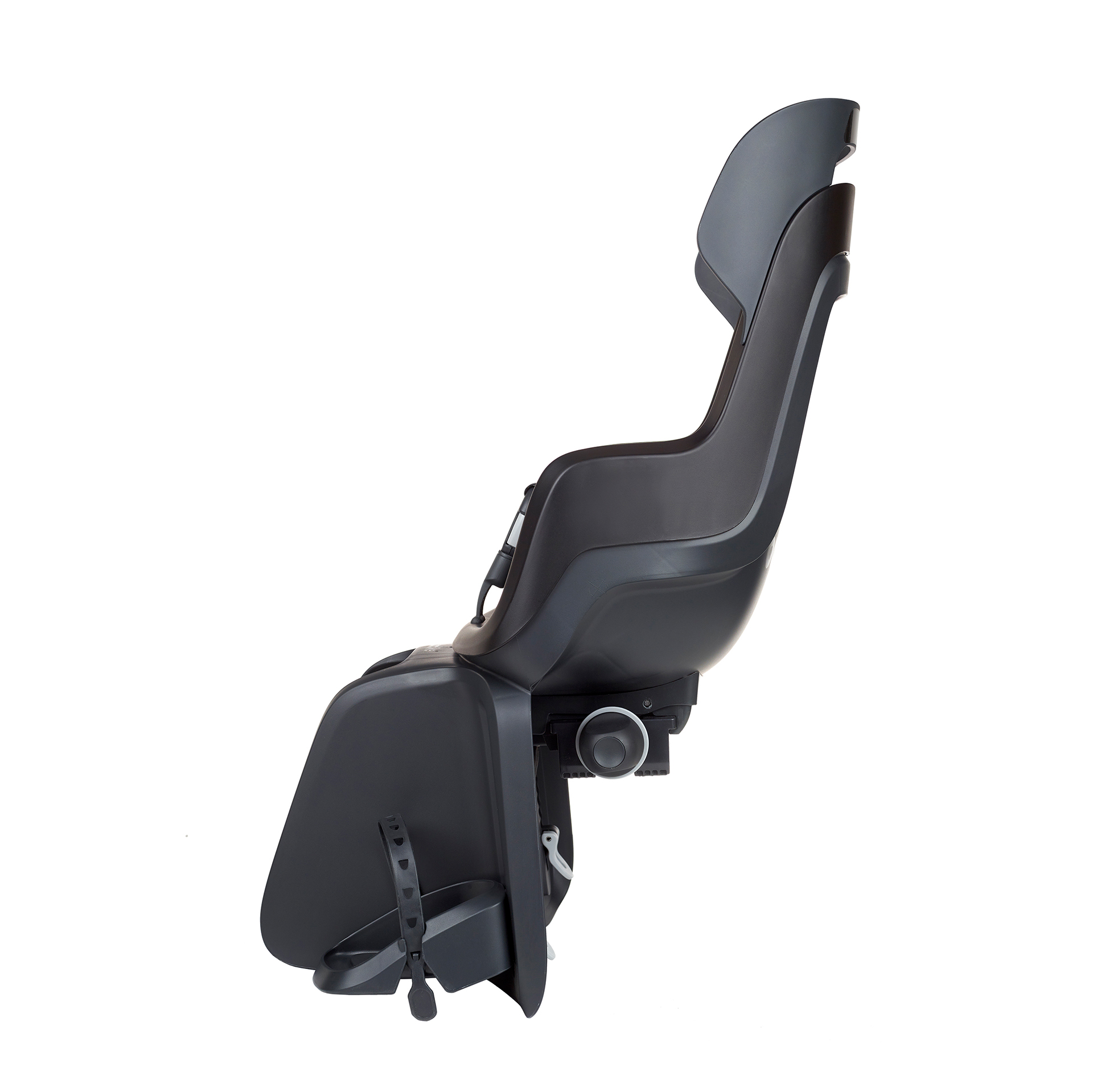 Kinderzitje achter Bobike Go Maxi RS met dragerbevestiging (CFS) en slaapstand - urban black - Afbeelding 3