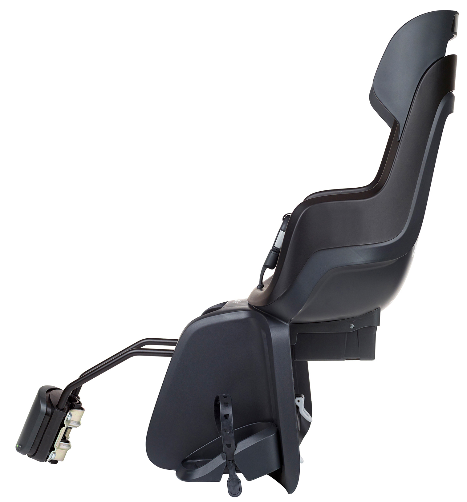 Kinderzitje achter Bobike Go Maxi RS met framebevestiging (FF) en slaapstand - urban black - Afbeelding 3