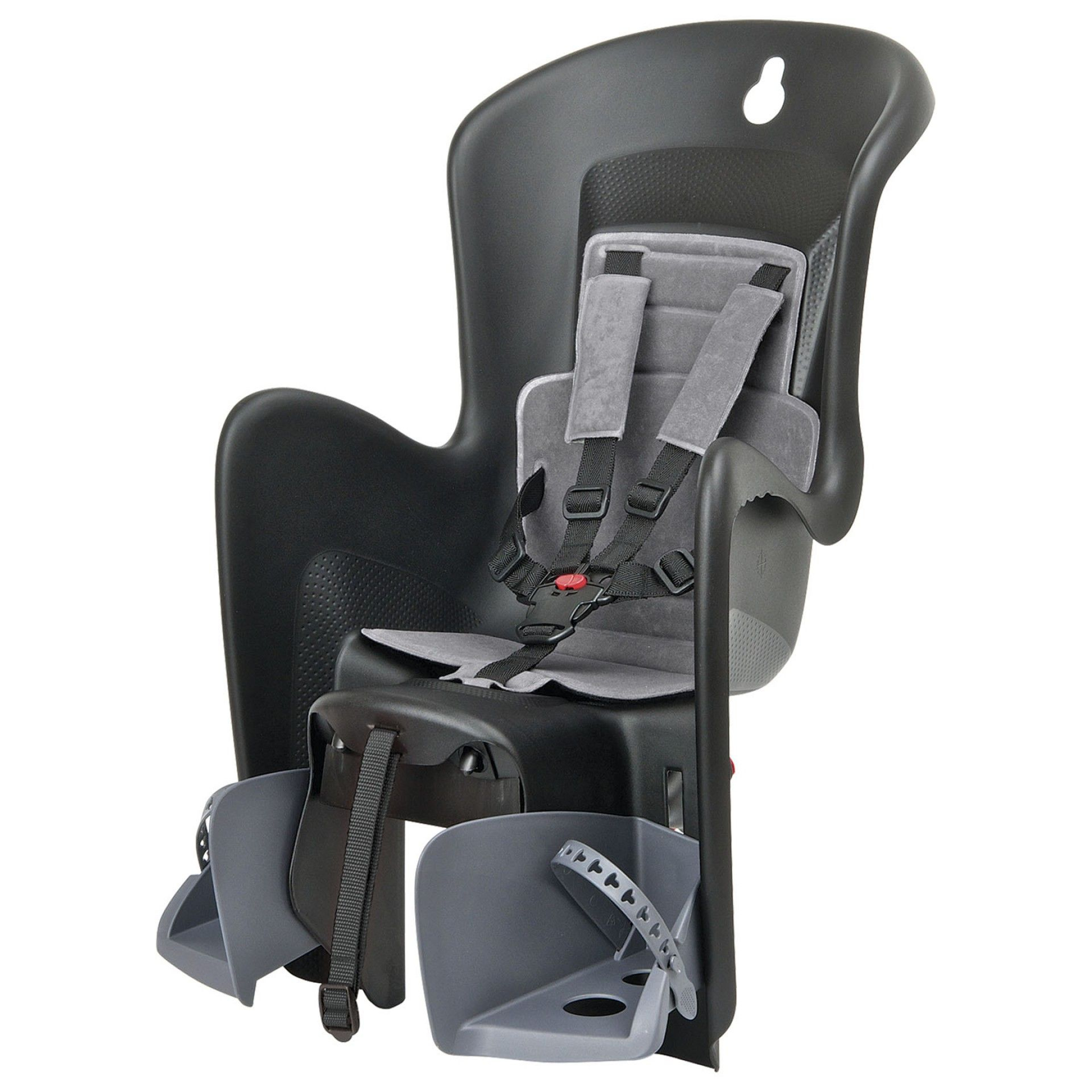 Kinderzitje achter Polisport Bilby Maxi - zwart/grijs - dragermontage (CFS) - Afbeelding 2
