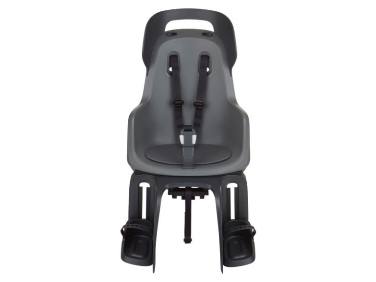 Kinderzitje achter Bobike Go Maxi MIK HD bevestiging - macaron grey