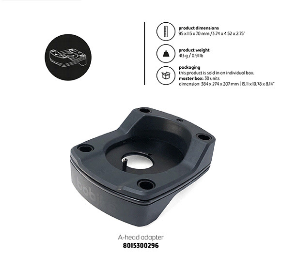 A-head adapter plus Bobike voor alle mini-seats