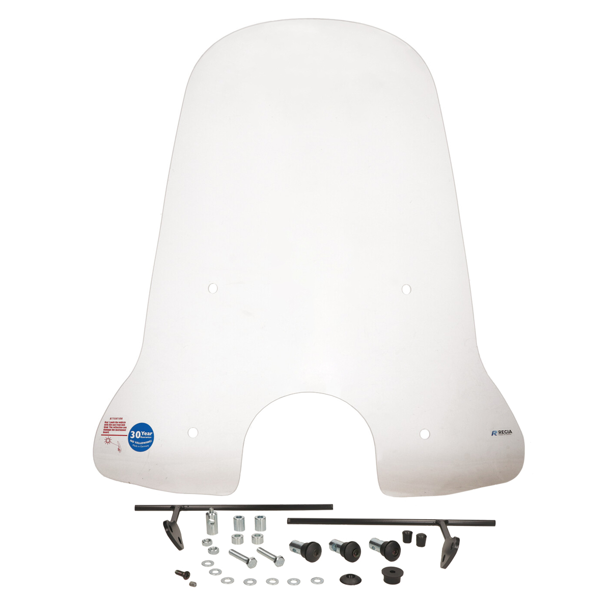 Windscherm Regia Met Bevestigingsset Hoog (made In Eu) Agm Swan/ Riva2/tres 72cm Helder Btc, Btc Milano, Turbho Rp-50