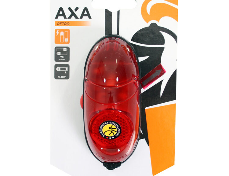 Achterlicht Axa Retro Batterij (op kaart)