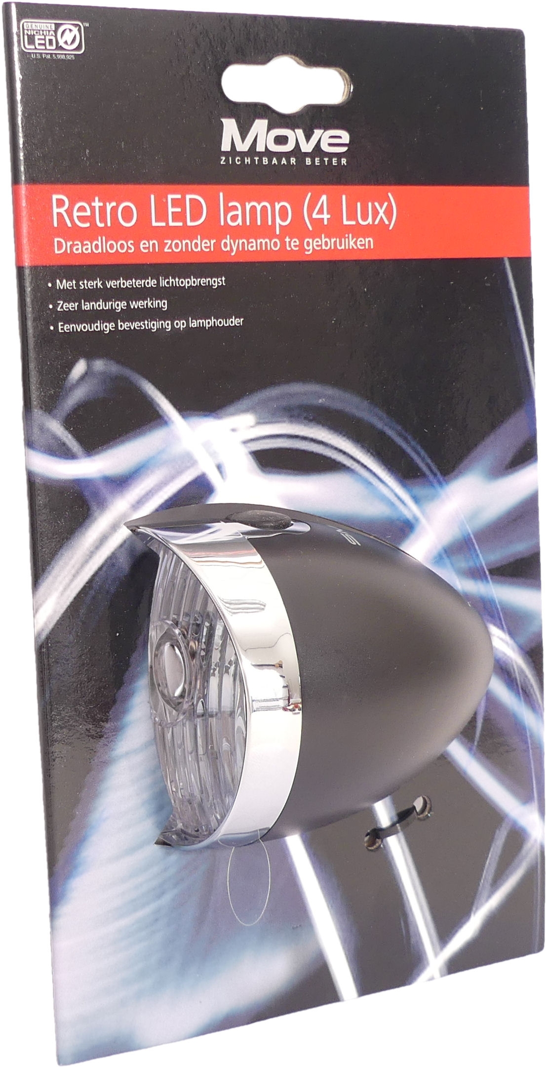 Koplamp Smart Zwart - Led - On/Off - 4Lux (Incl. Batterij) - Afbeelding 2