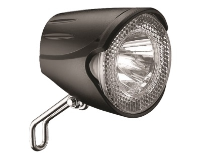 Koplamp Marwi Sportief led 20 Lux voor naafdynamo - zwart (werkplaatsverpakking)