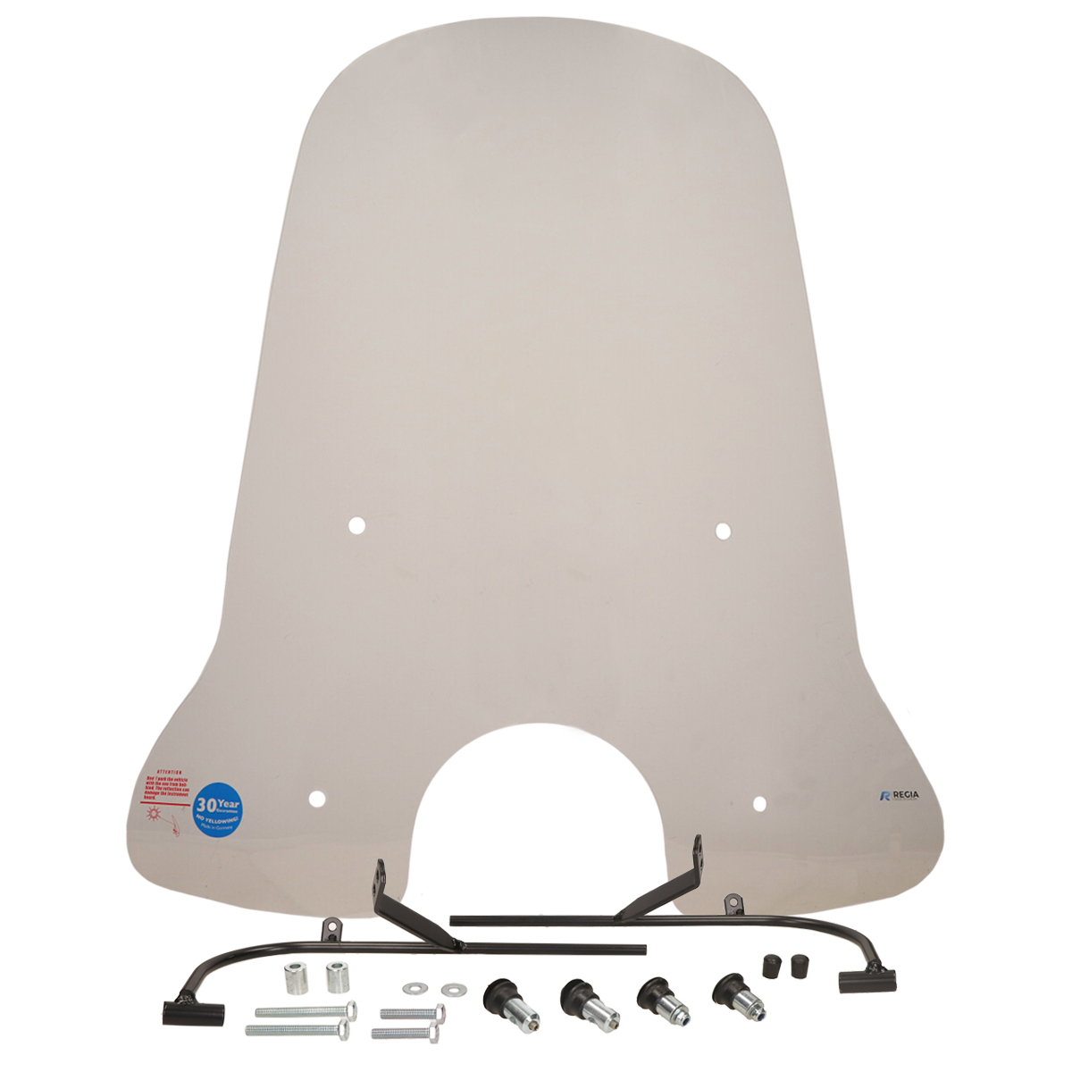 Windscherm Regia Met Bevestigingsset Hoog (made In Eu) Sym 74cm Helder Fiddle 2
