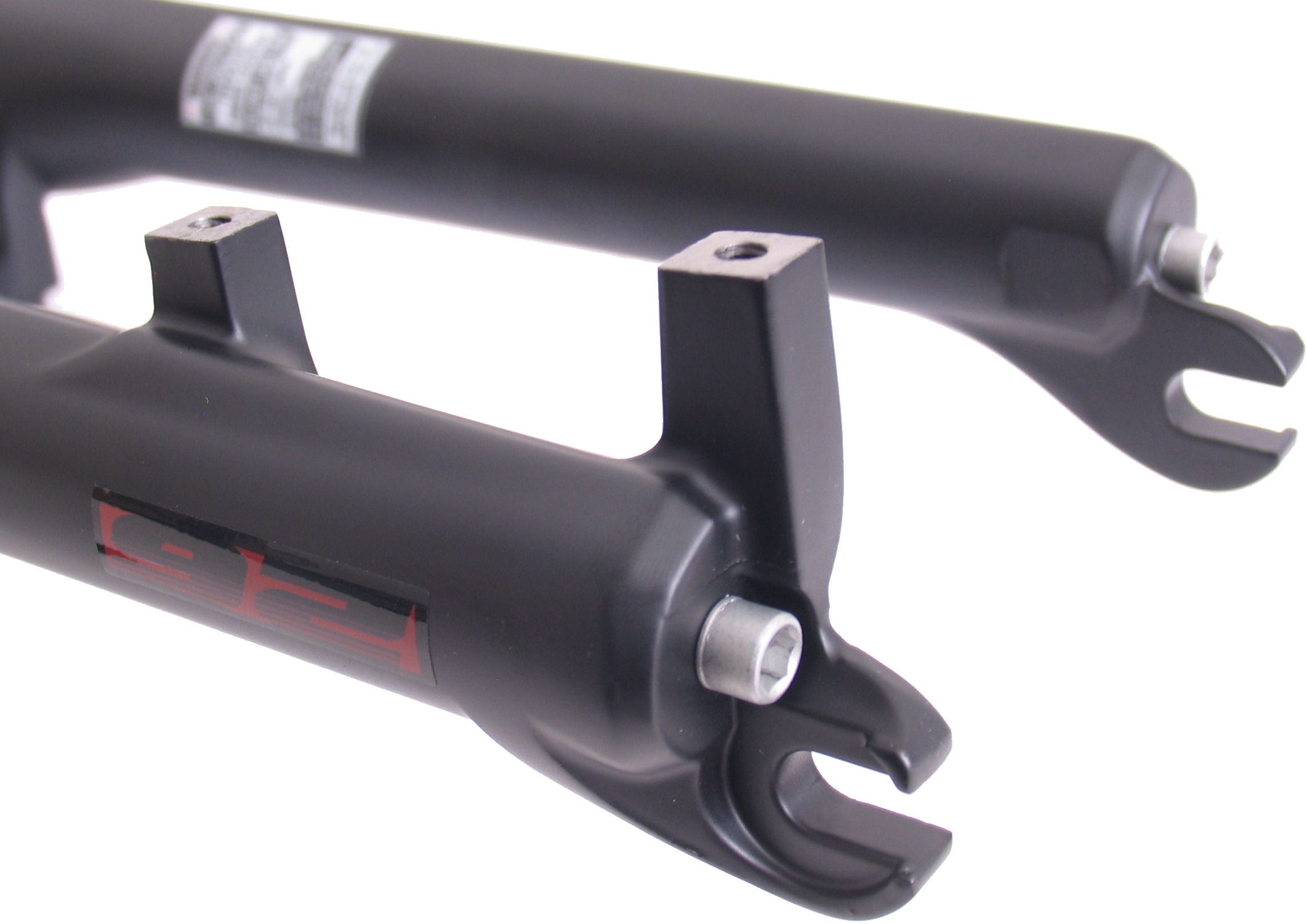 Verende voorvork 24" Spinner met 1 1/8" vorkbuis MTB ahead - v-brake en PM disc - mat zwart - Afbeelding 3