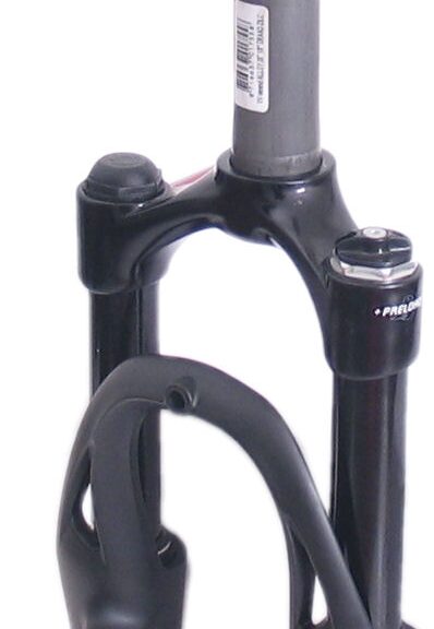 Verende voorvork 28" Spinner 1 1/8" vorkbuis met draad - v-brake en IS disc - mat zwart
