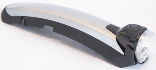 Koplamp Gazelle Fenderlight V2 naafdynamo - zilver/zwart