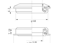 Balhoofdset Neco 1 1/8" semi-geïntegreerd zonder draad - zwart