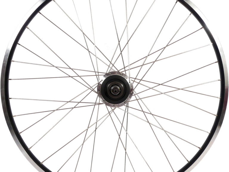 Achterwiel 28" / 622 x 19C met Shimano Nexus 7 naaf voor rollerbrake - zwarte geslepen velg met RVS spaken