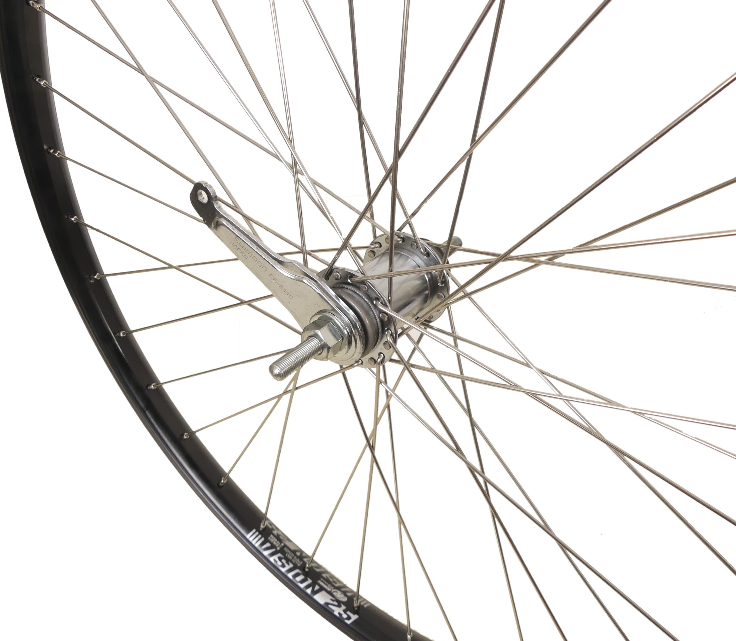 Achterwiel Rodi 28 inch / 622x19 - dubbelwandige velg zwart - Shimano remnaaf - RVS Spaak-13 - Afbeelding 2