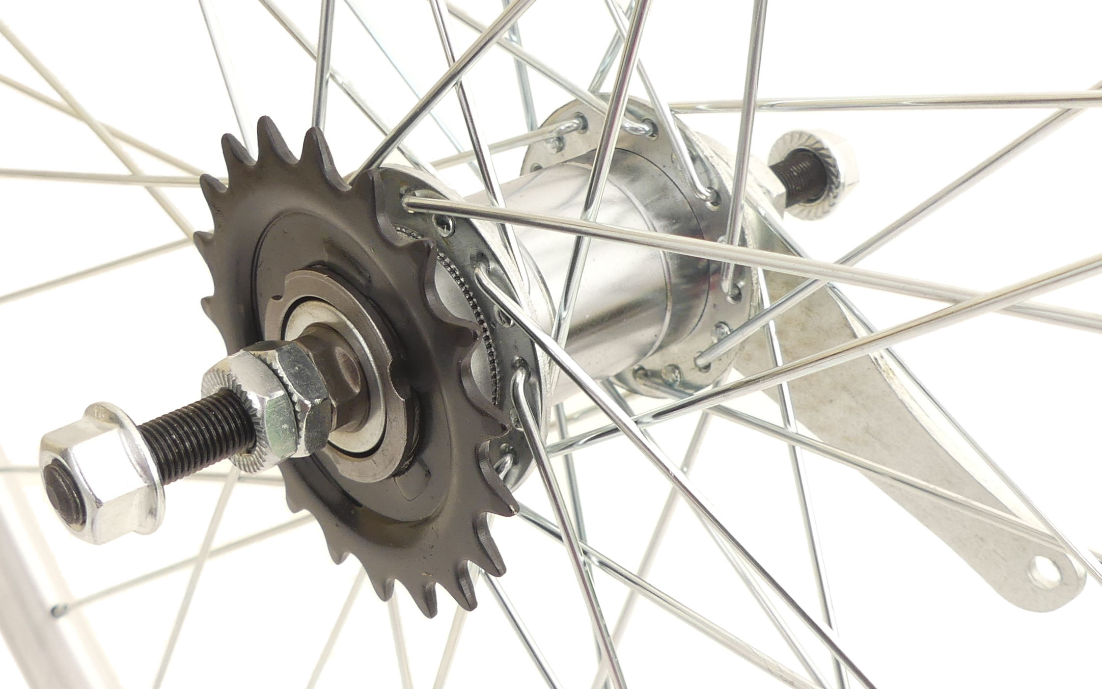 Achterwiel 28" / 622x18 met remnaaf en dubbelwandige aluminium velg - Afbeelding 3
