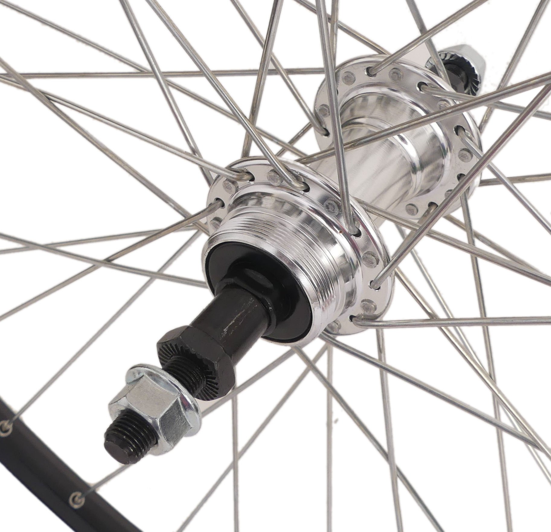 Achterwiel 28" / 622x19C Ryde ZAC 19 velg met 7/8 speed freewheel naaf - zwart - Afbeelding 4