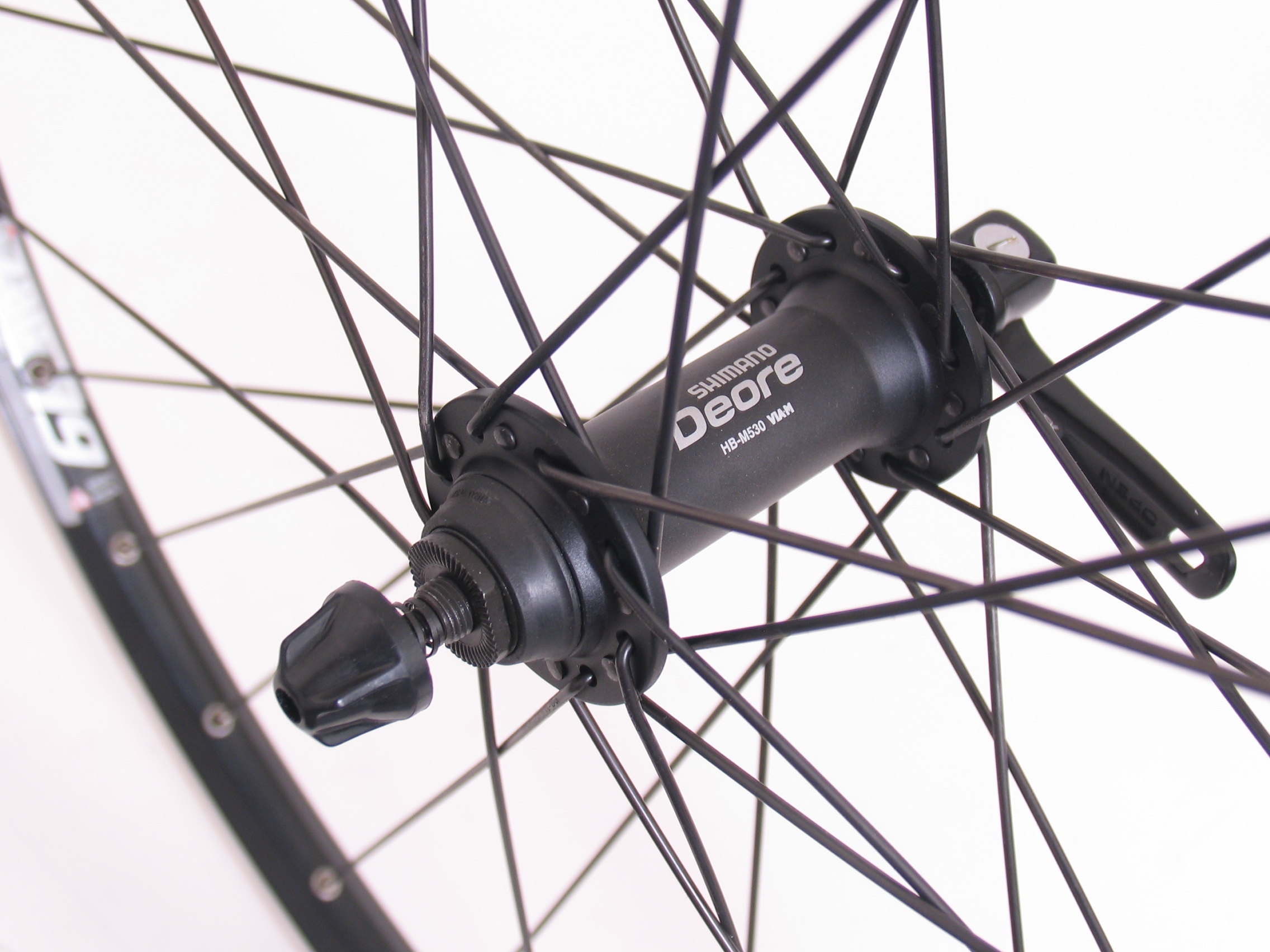 Voorwiel 26" ATB - ZAC19 velg - Shimano Deore naaf - zwart - Afbeelding 2