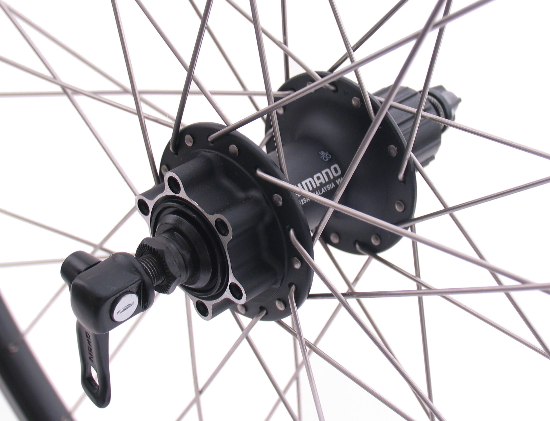 Achterwiel 28/29" / 622x19C Ryde Andra 30 velg met Shimano FH-M525 8/9/10 speed naaf voor 6 bouts remschijf - zwart - Afbeelding 3