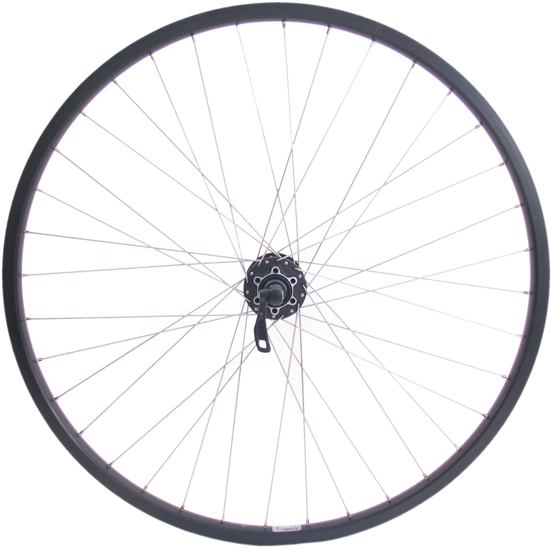 Voorwiel 28/29" / 622x19C Ryde Andra 30 velg met Shimano FH-M525 naaf voor 6 bouts remschijf - zwart - Afbeelding 2