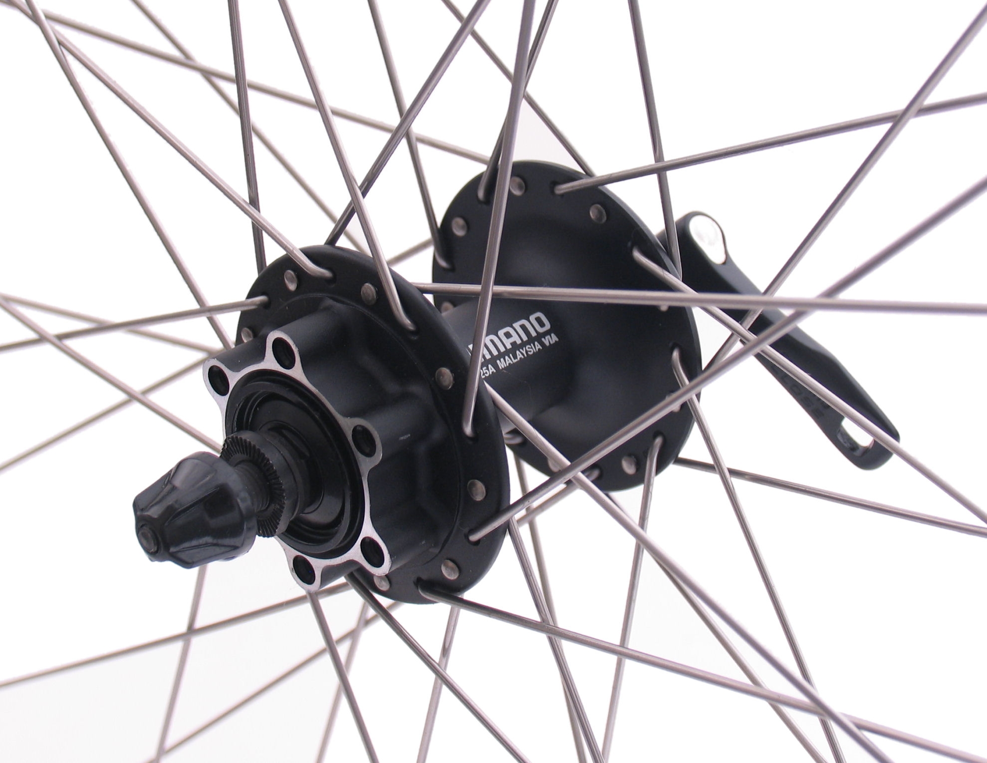 Voorwiel 28/29" / 622x19C Ryde Andra 30 velg met Shimano FH-M525 naaf voor 6 bouts remschijf - zwart - Afbeelding 3