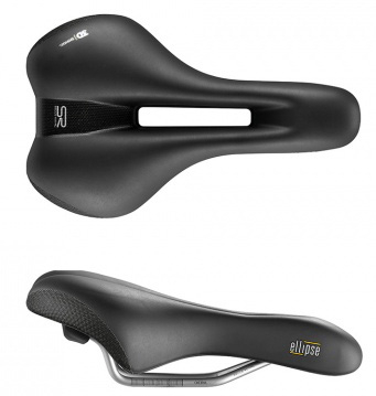 Fietszadel Selle Royal Ellipse Athletic - Urban Life - zwart