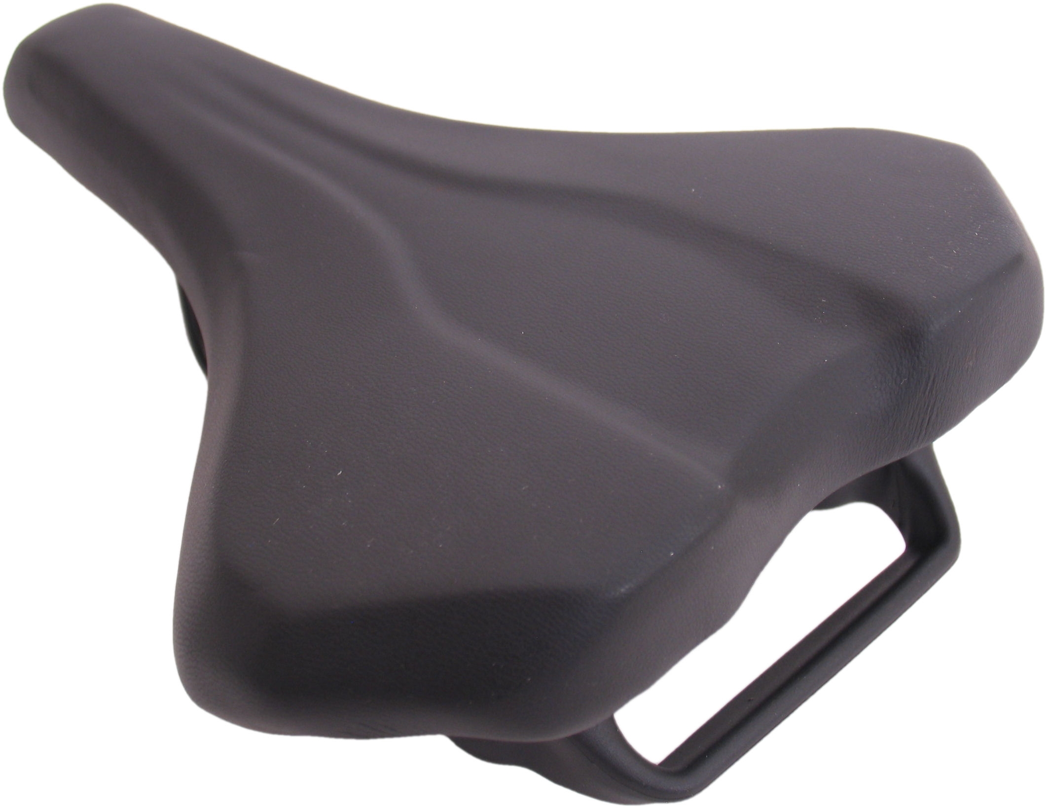 Fietszadel Selle Monte Grappa Althea met handgreep voor e-bike - zwart skai leer - Afbeelding 3