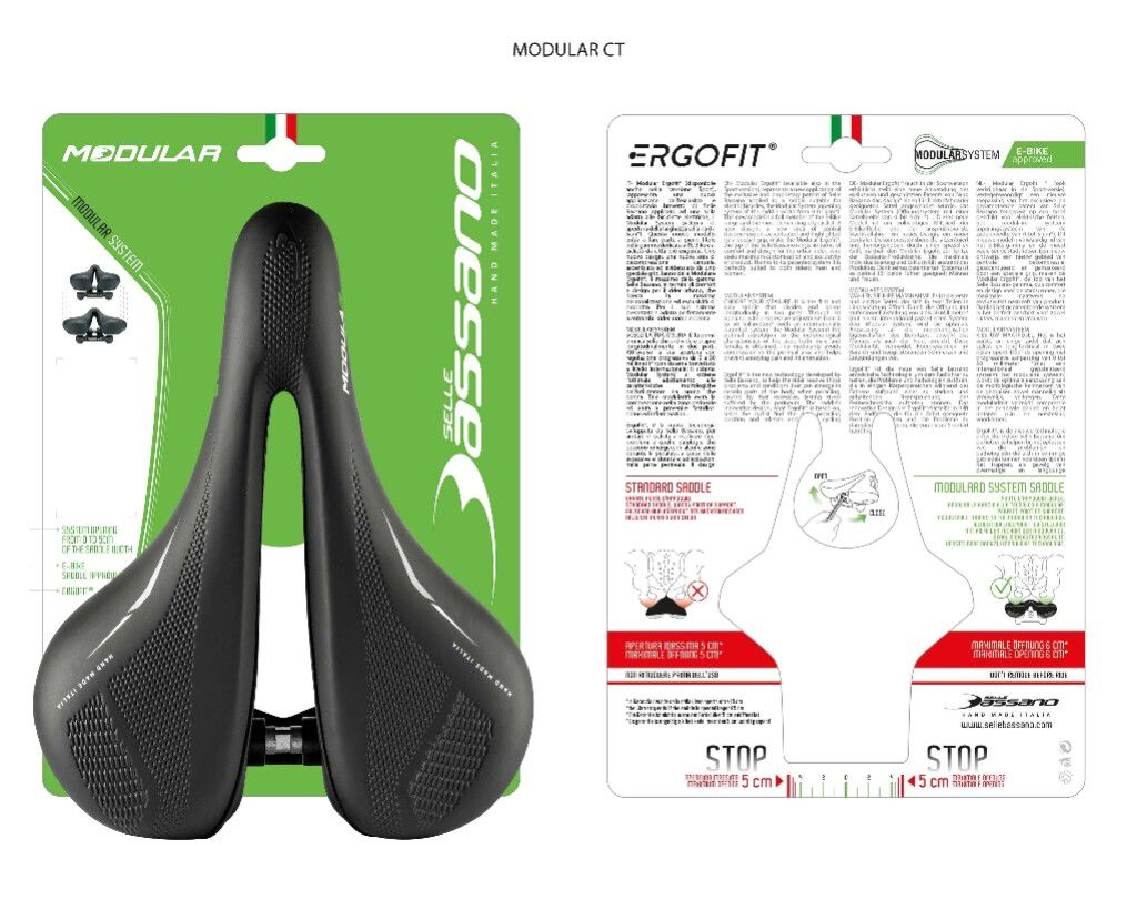 Fietszadel Selle Bassano Modular CT - zwart - Afbeelding 4
