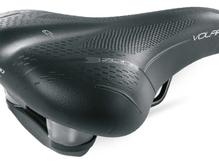 Fietszadel Selle Bassano Volare XXL BigCity met elastomeer demping - zwart