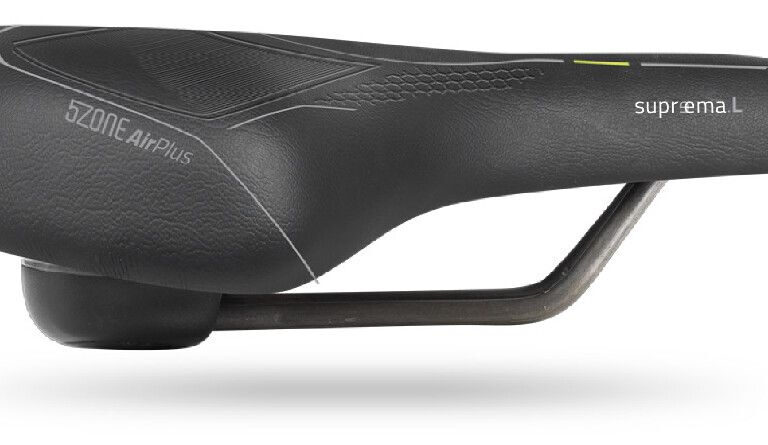 Fietszadel Selle Bassano Suprema 5zone EL Dames met elastomere demping - zwart