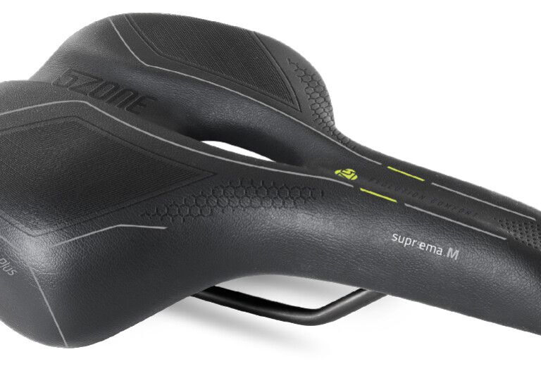 Fietszadel Selle Bassano Suprema 5zone EL Heren met elastomere demping - zwart