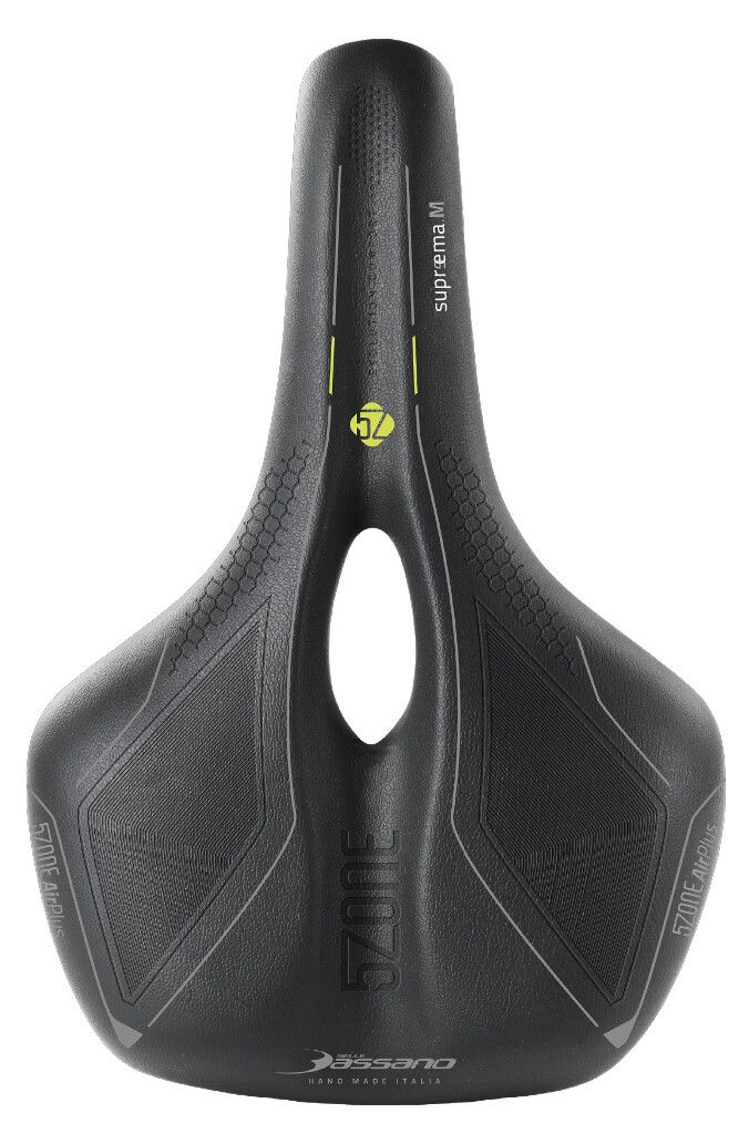 Fietszadel Selle Bassano Suprema 5zone EL Heren met elastomere demping - zwart - Afbeelding 5