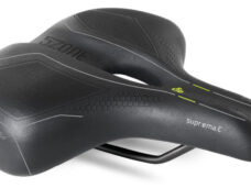 Fietszadel Selle Bassano Suprema 5zone EL City met elastomere demping - zwart