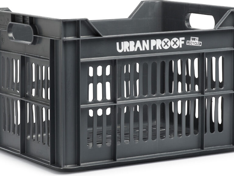 Gerecyclede fietskrat Urban Proof 30 liter - as grijs