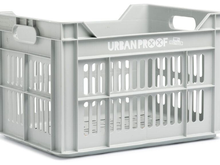 Gerecyclede fietskrat Urban Proof 30 liter - lichtgrijs