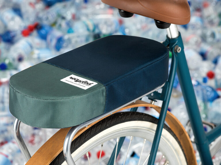 Gerecylede bagagedragerkussen Urban Proof 37,5 x 17 x 7 cm  - blauw/groen
