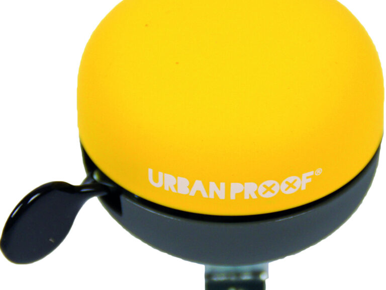 Fietsbel Ding-Dong Urban Proof ø65mm - grijs/geel