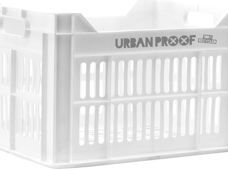 Gerecyclede fietskrat Urban Proof 30 liter - wit